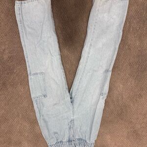 Light Wash Denim Joggers